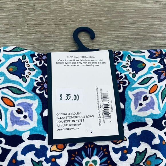 Vera Bradley Lisbon Medallion Moroccan Boho Kitchen Apron - Picture 3 of 3